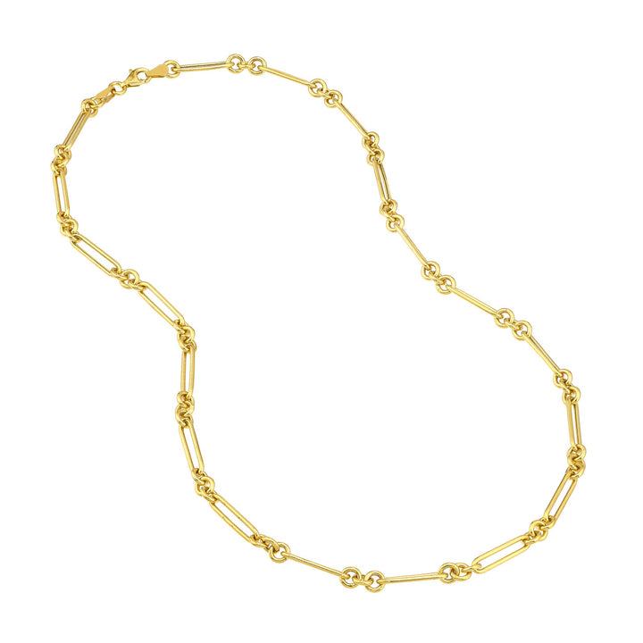 14K COMBO LINK NECKLACE 3+1