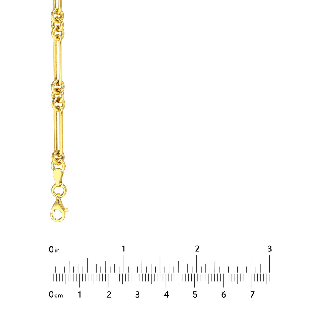 14K COMBO LINK NECKLACE 3+1