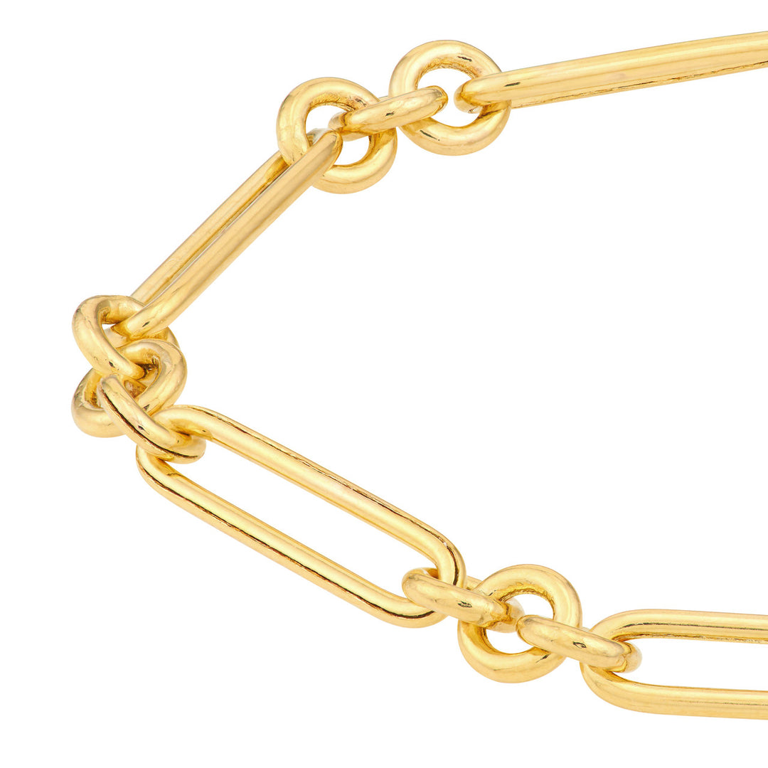 14K COMBO LINK NECKLACE 3+1