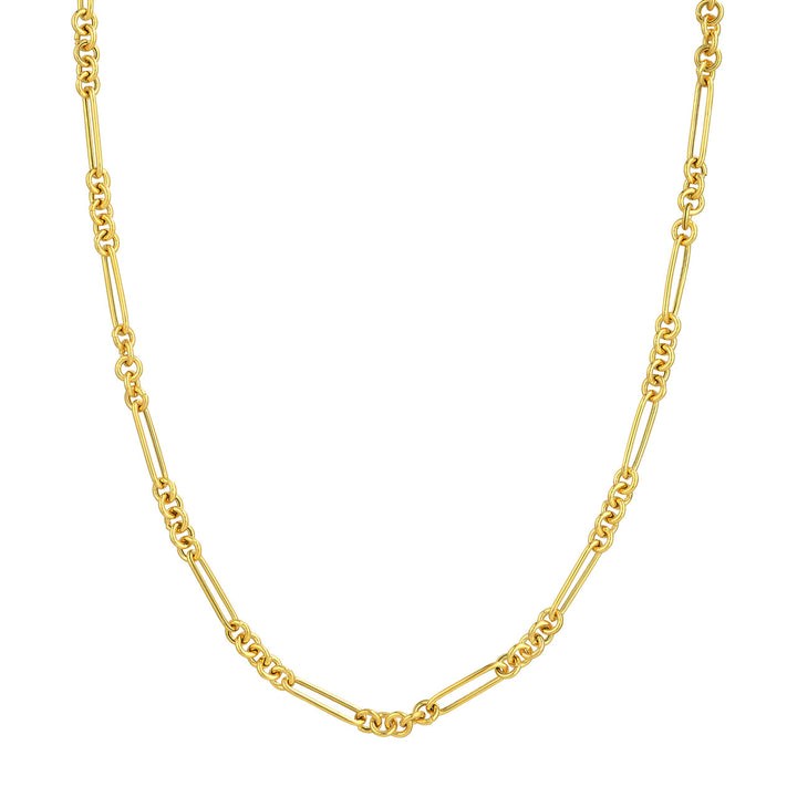 14K COMBO LINK NECKLACE 5+1