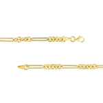 14K COMBO LINK NECKLACE 5+1