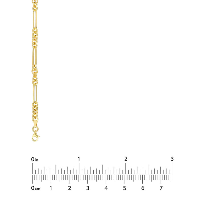 14K COMBO LINK NECKLACE 5+1