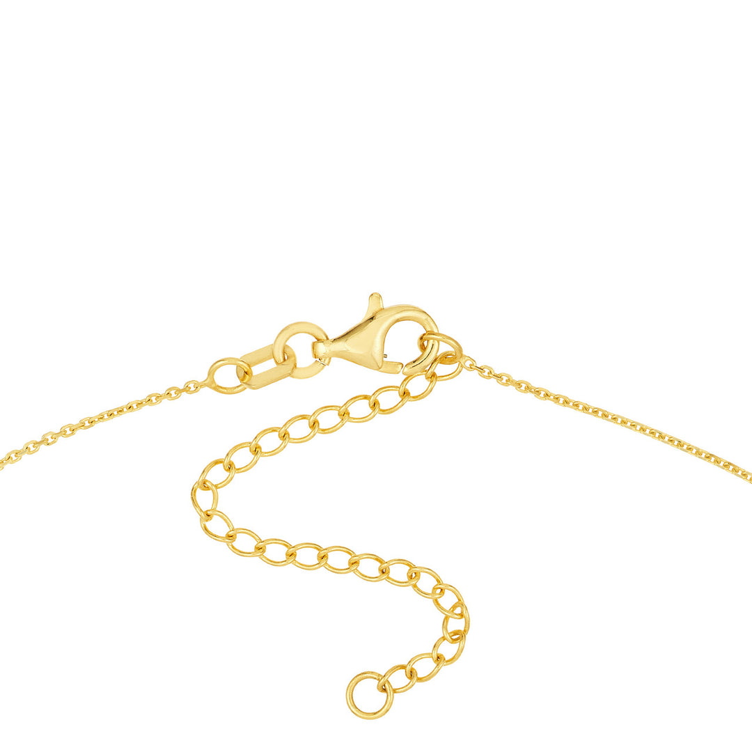 14K BEZEL TURQUOISE ENAMEL HEART NECKLACE