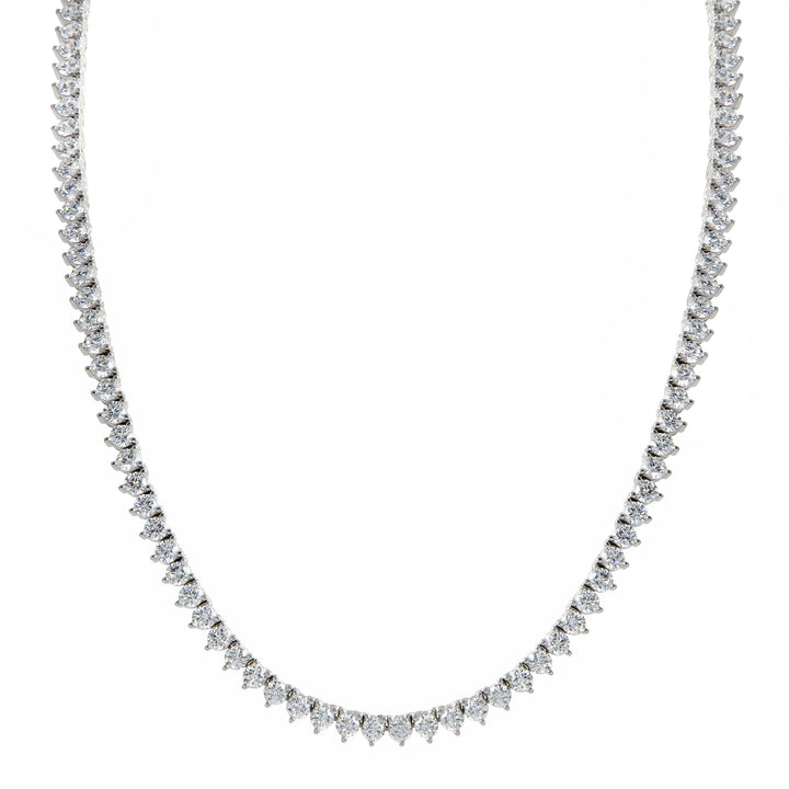 3 PRONG TENNIS NECKLACE
