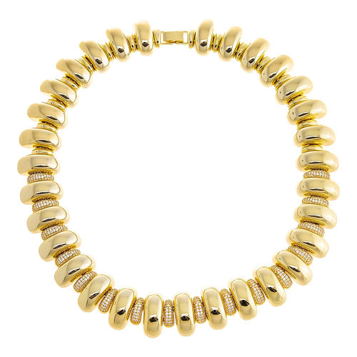 pavè accented statement necklace