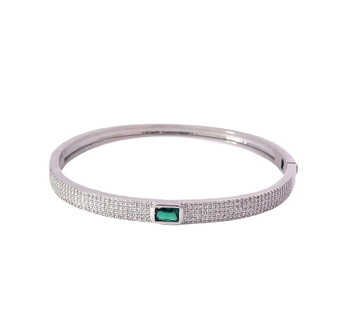 PAVÈ CENTER STONE BANGLE