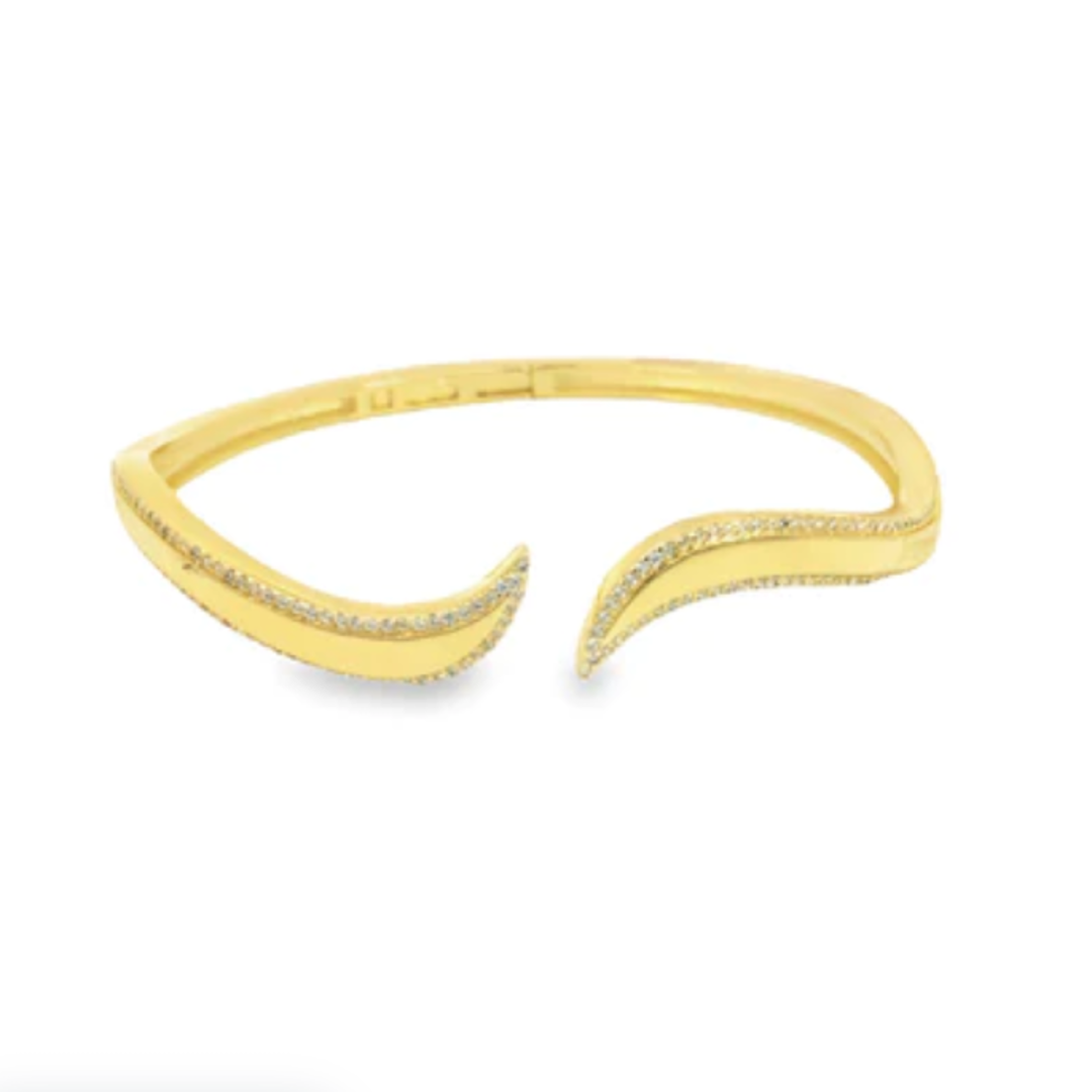 gold wave bangle