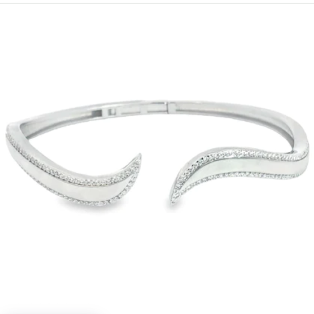 silver wave bangle