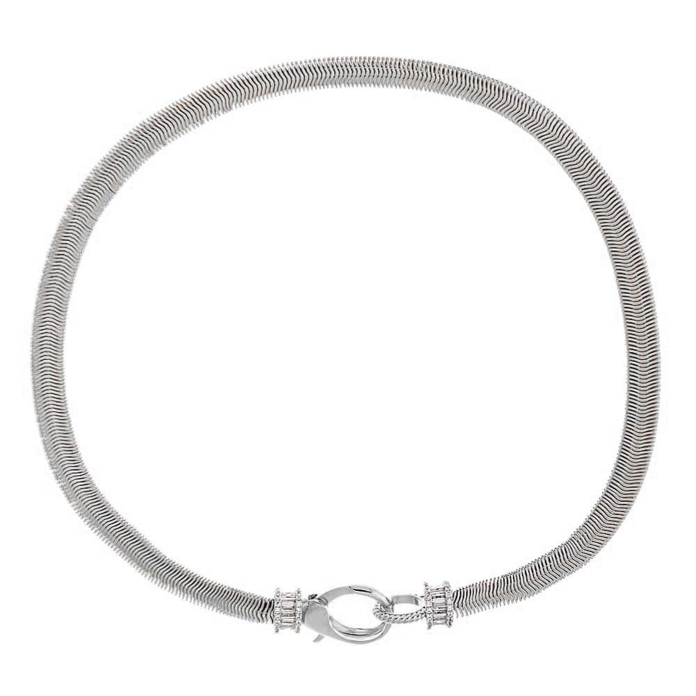 CENTER LOCKING SNAKE NECKLACE