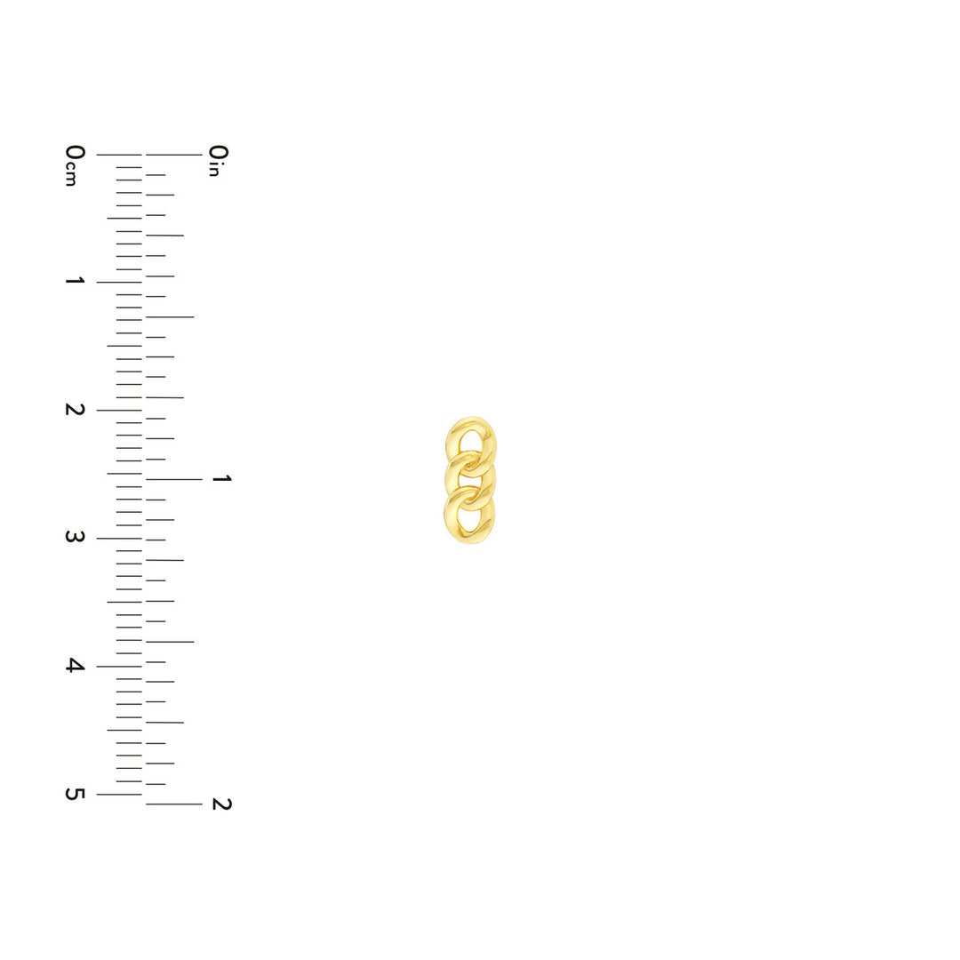 14K CUBAN LINK EARRINGS