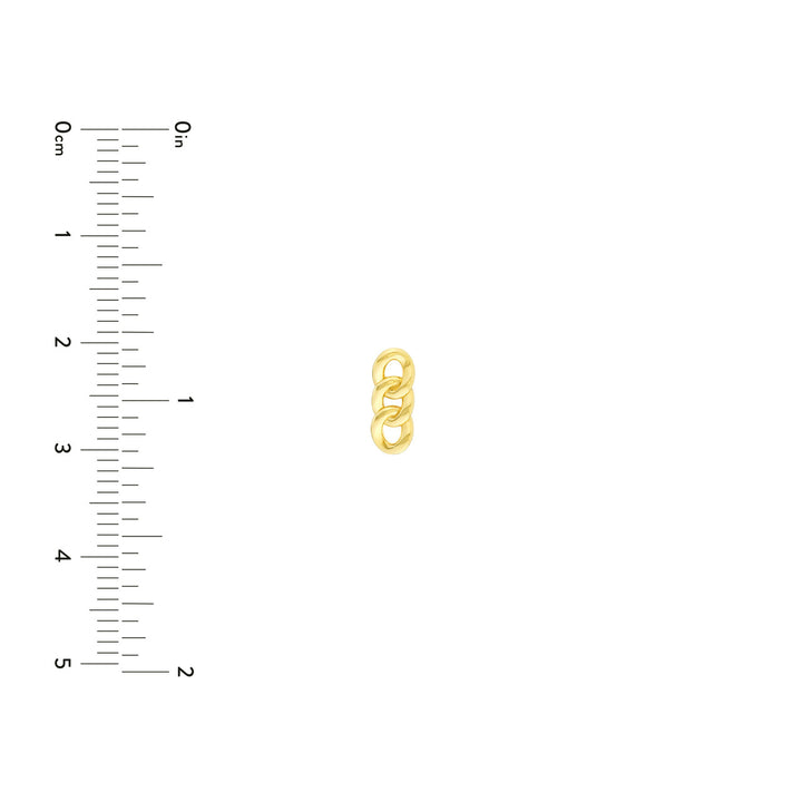 14K CUBAN LINK EARRINGS