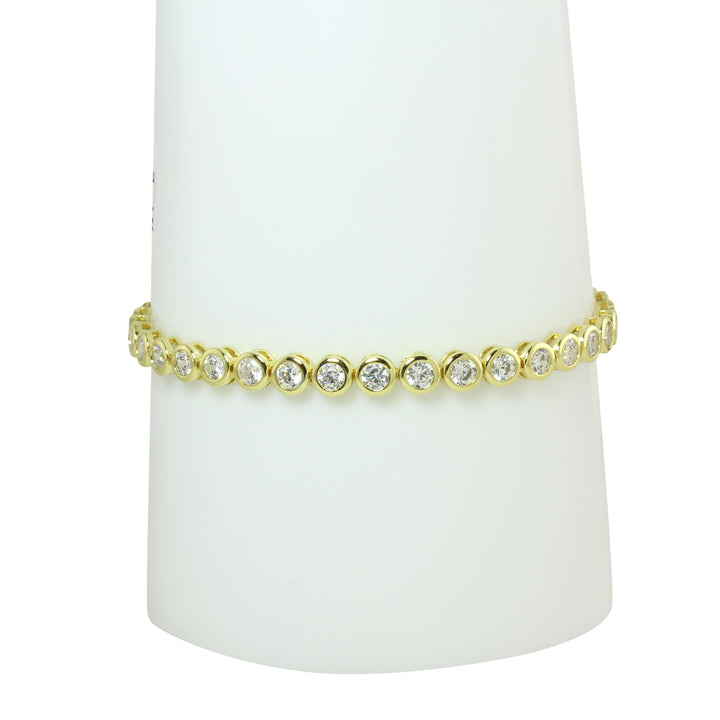 BEZEL SET TENNIS BRACELET