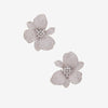 LARGE SILVER FLOWER EARRINGS