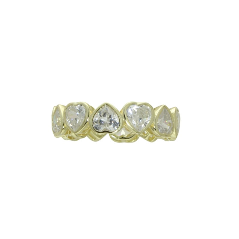 BEZEL HEART ETERNITY RING