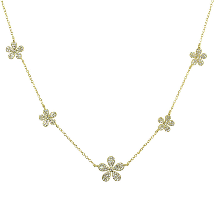 PAVÈ  FLOWER STATION NECKLACE