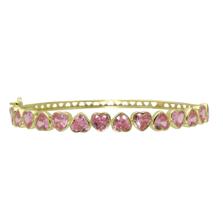 BEZEL HEART BANGLE