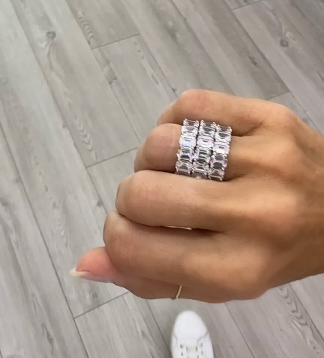 CUSHION CUT ETERNITY BAND