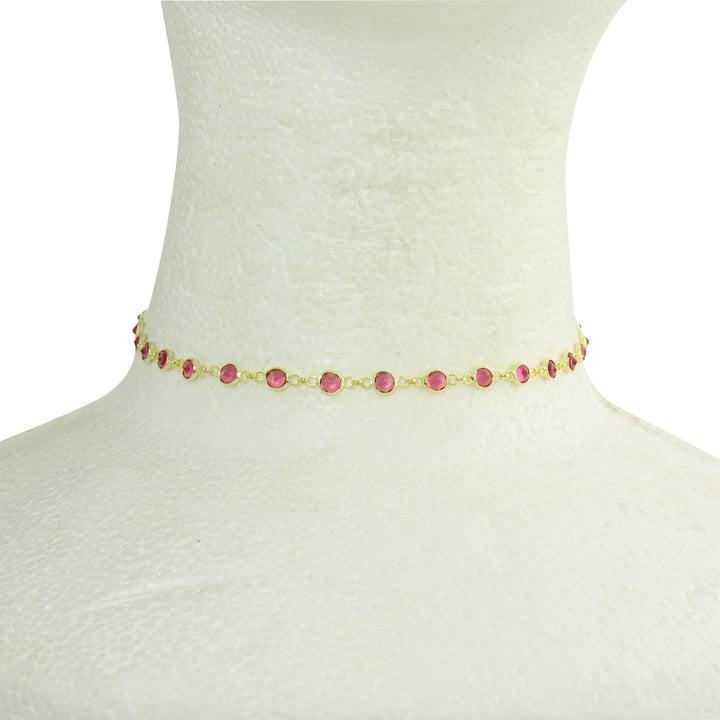 LOADED CZ CHOKER NECKLACE