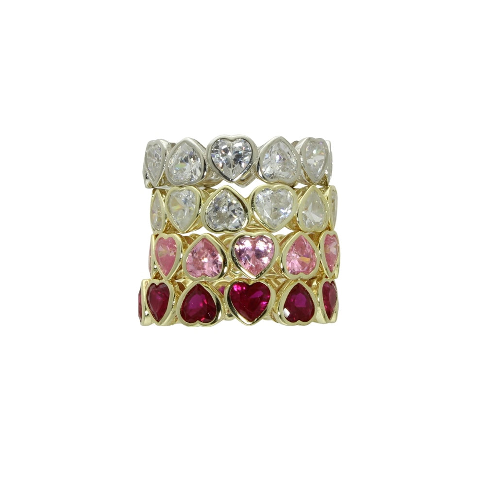 BEZEL HEART ETERNITY RING