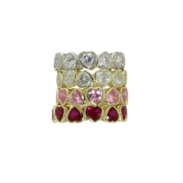 BEZEL HEART ETERNITY RING