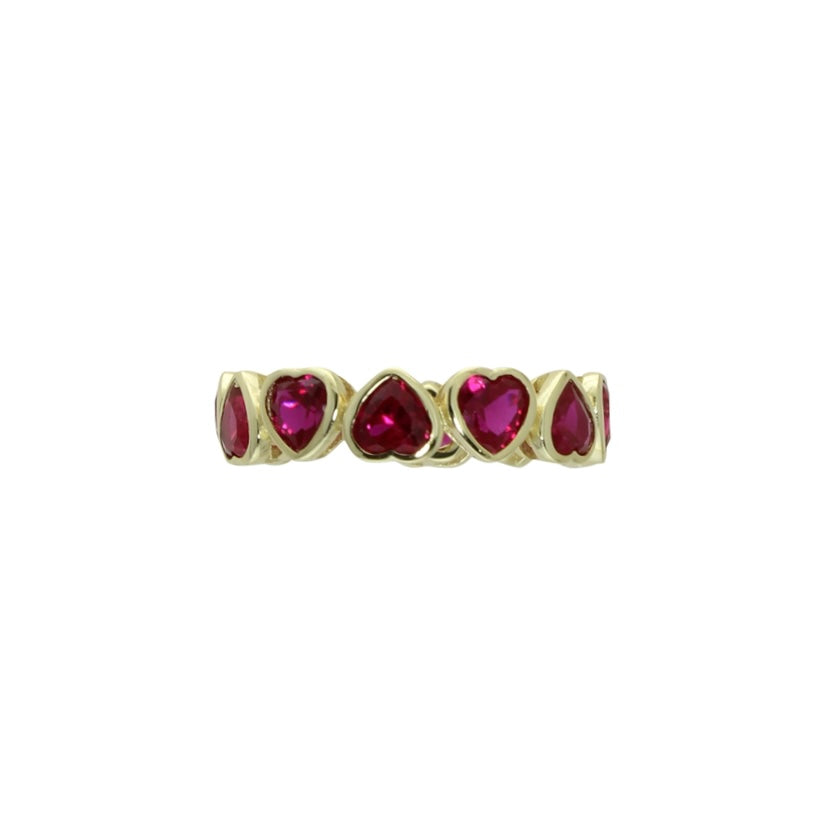 BEZEL HEART ETERNITY RING