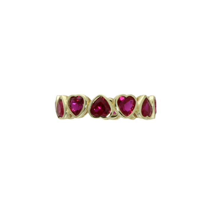 BEZEL HEART ETERNITY RING
