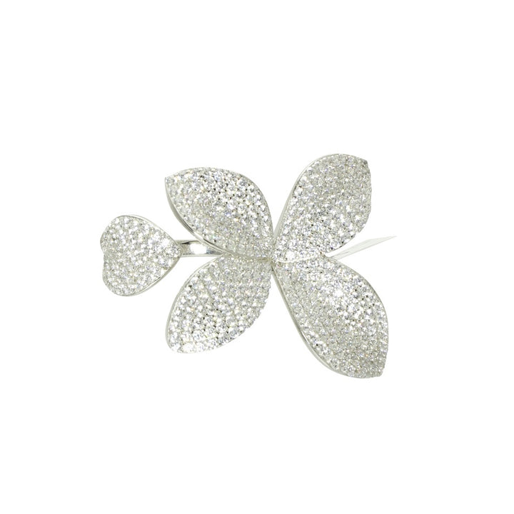 LARGE PAVÈ FLOWER RING