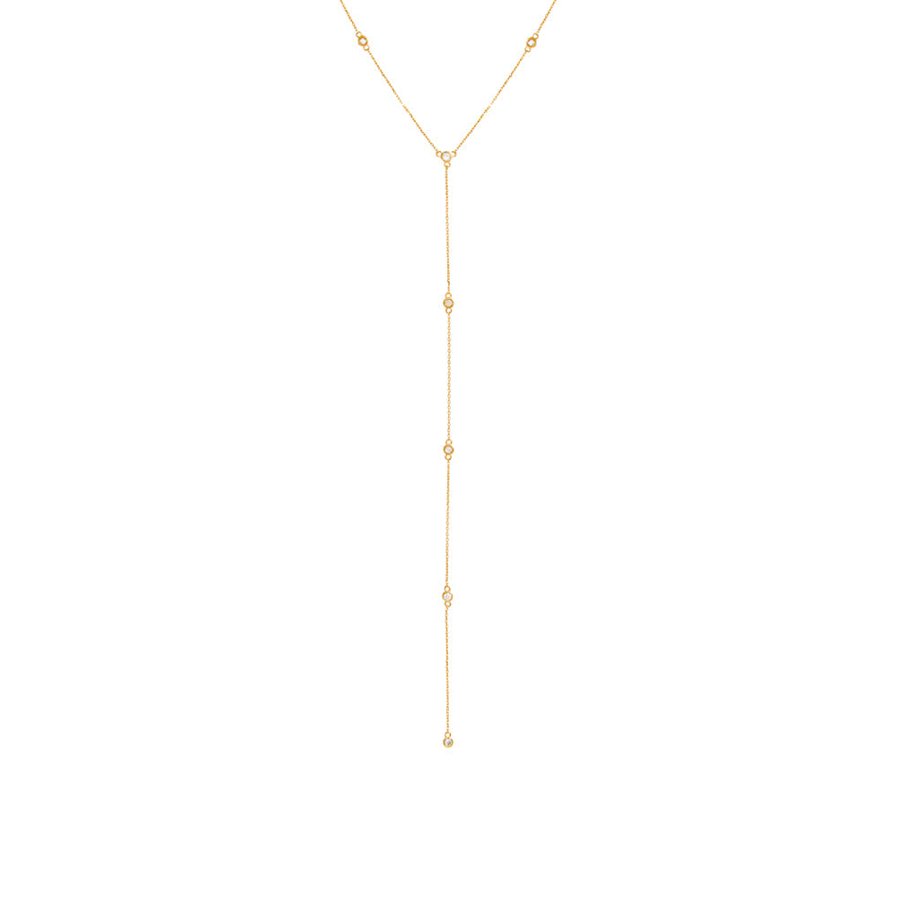 gold diamond by the yard lariat