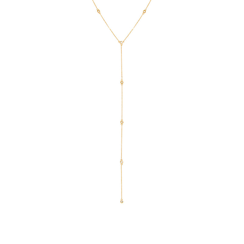 gold diamond by the yard lariat