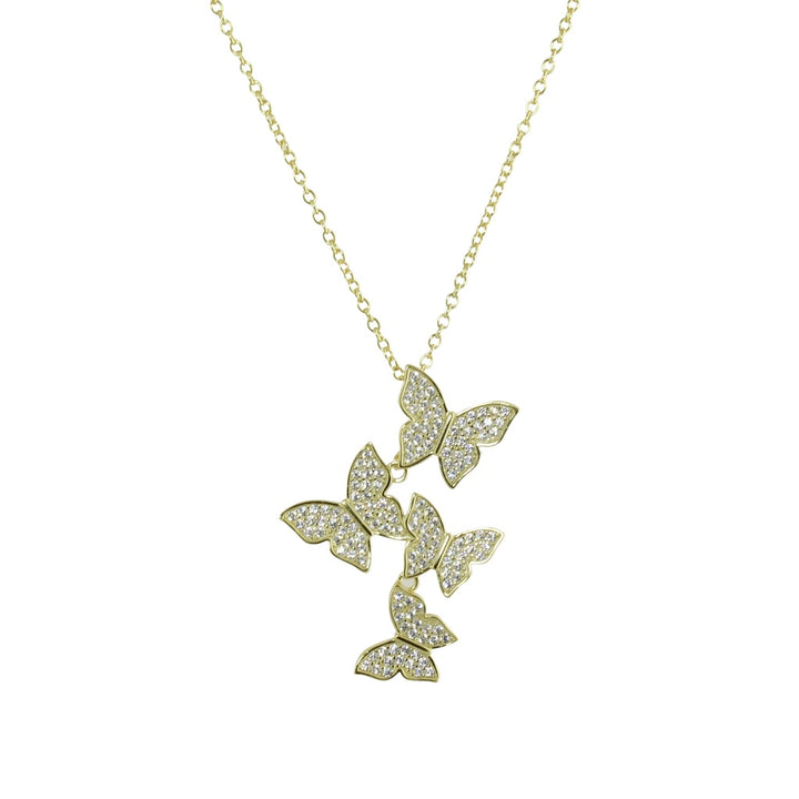 Hanging butterflies necklace