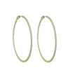 LARGE THIN CZ HOOP EARRINGS