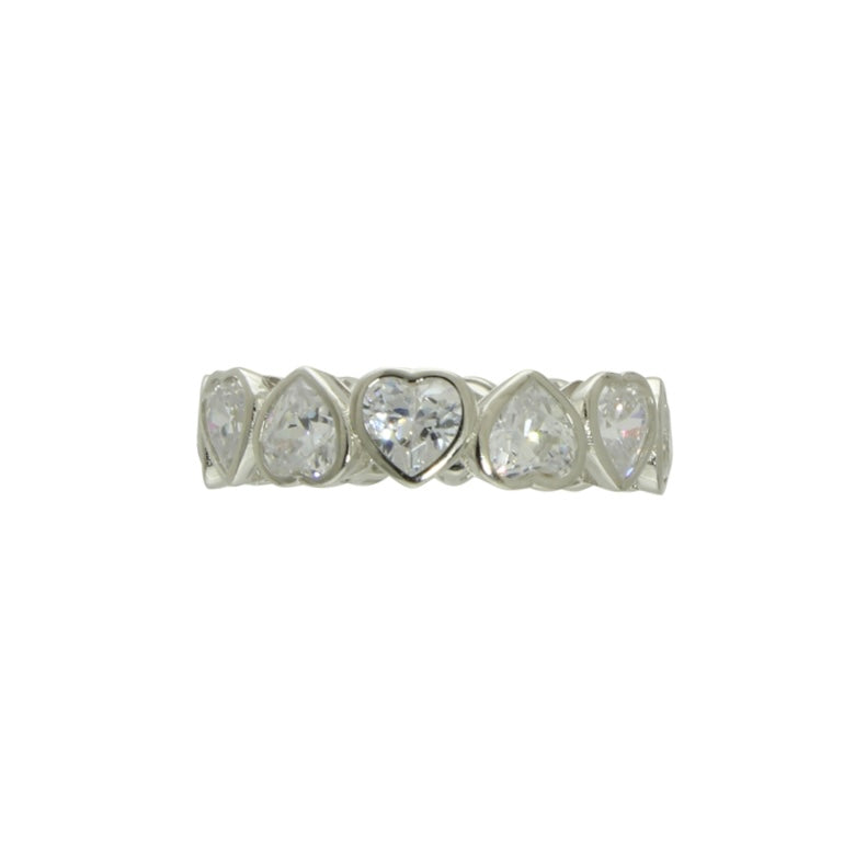 BEZEL HEART ETERNITY RING