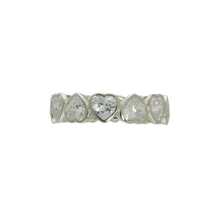 BEZEL HEART ETERNITY RING