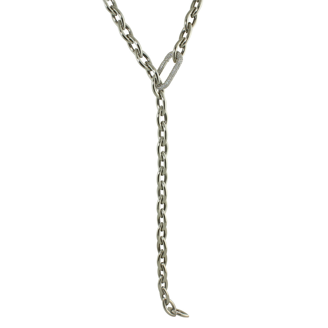 CHUNKY SNAKE LINK ADJUSTABLE NECKLACE