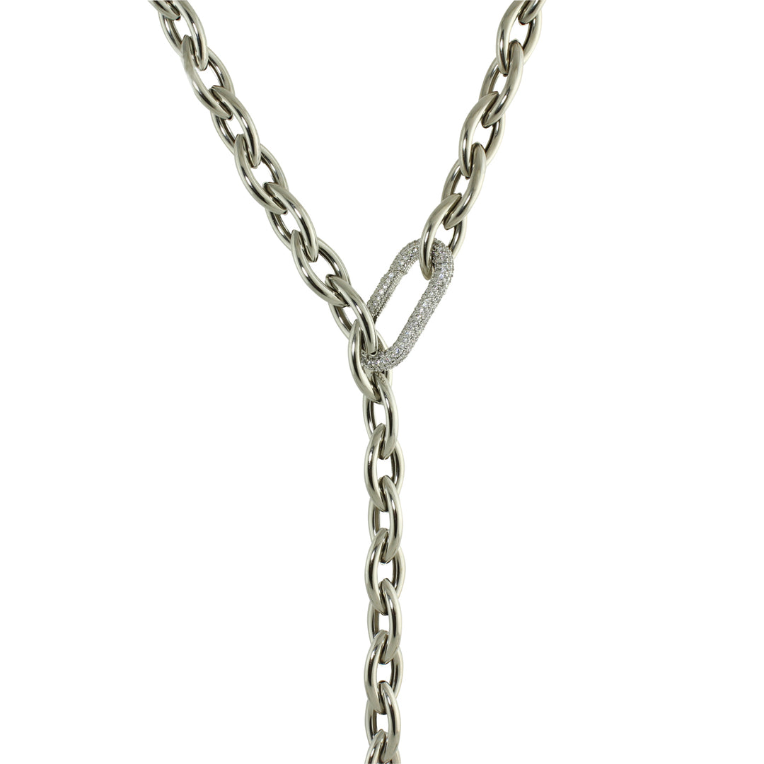 CHUNKY SNAKE LINK ADJUSTABLE NECKLACE