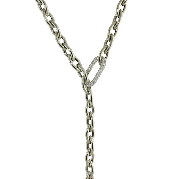 CHUNKY SNAKE LINK ADJUSTABLE NECKLACE