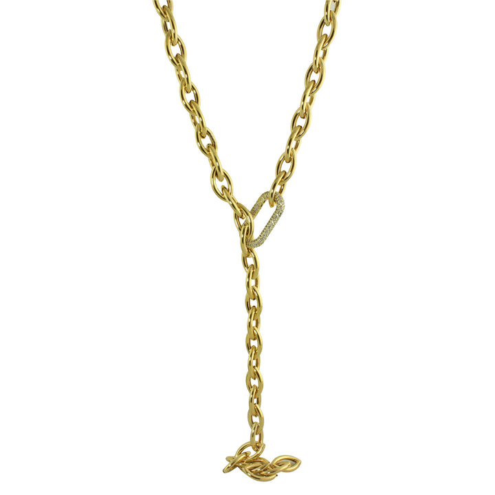 CHUNKY SNAKE LINK ADJUSTABLE NECKLACE
