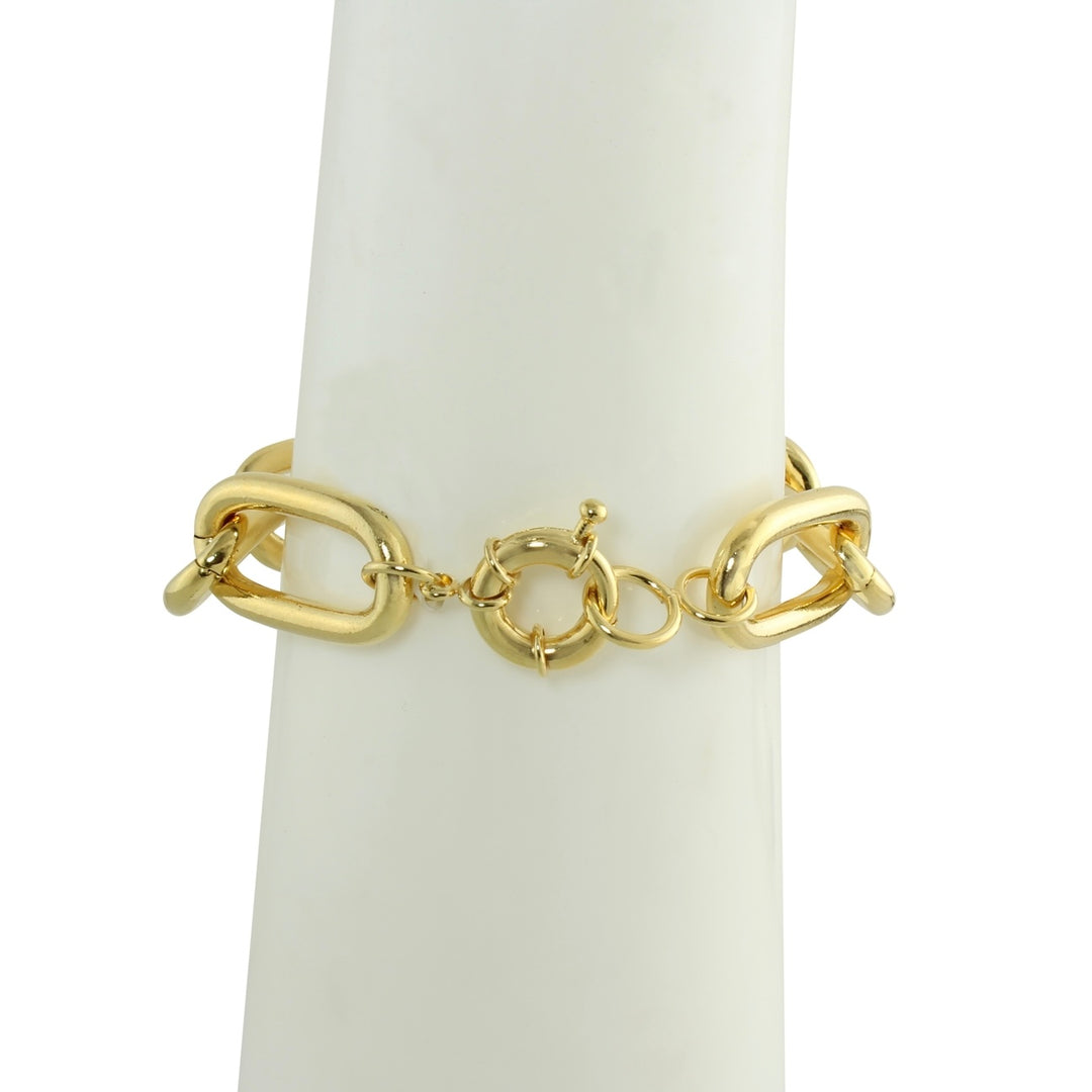 chunky gold bracelet