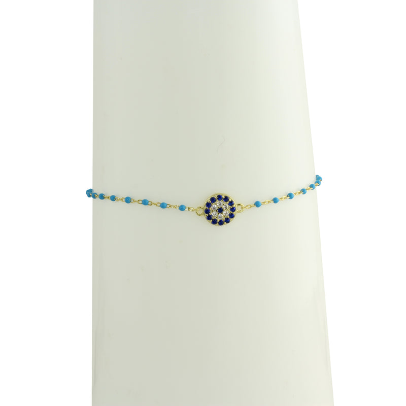 turquoise evil eye bracelet