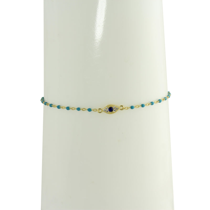 blue evil eye bracelet