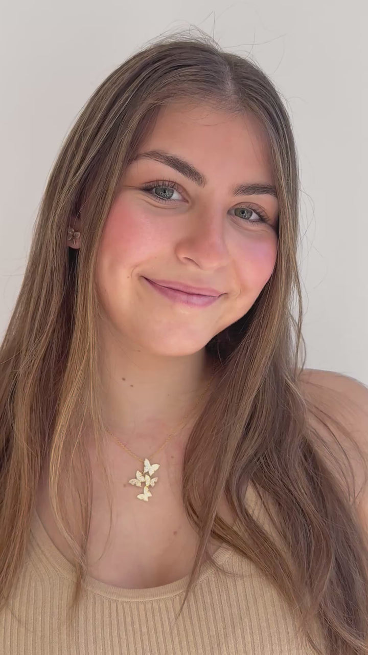 FLOATING BUTTERFLIES NECKLACE