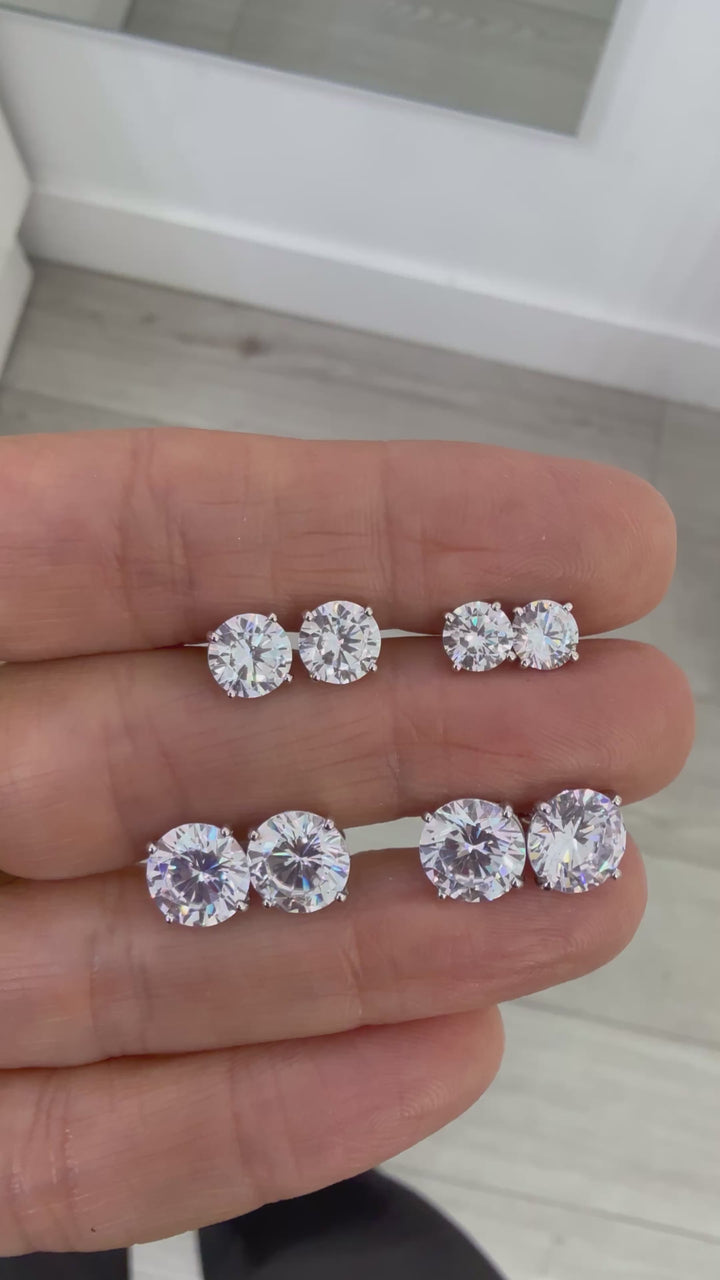 CZ STUD EARRINGS