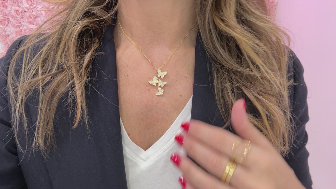 FLOATING BUTTERFLIES NECKLACE