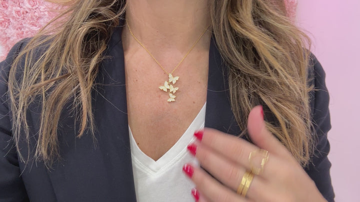 FLOATING BUTTERFLIES NECKLACE