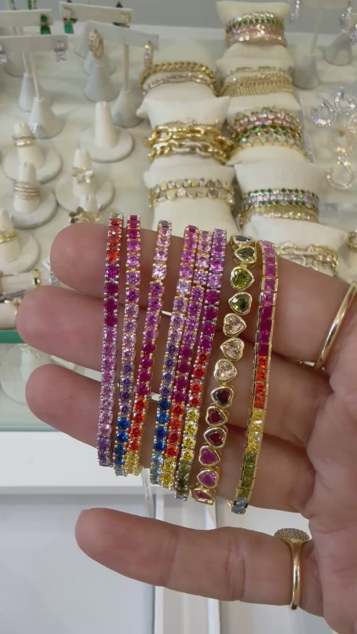 RAINBOW TENNIS BRACELET