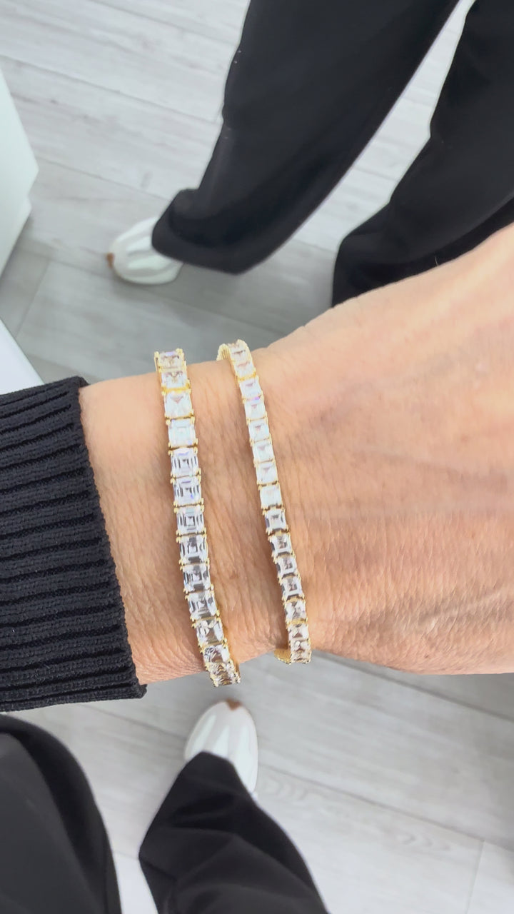 LARGE ASHER CUT TENNIS BRACELET