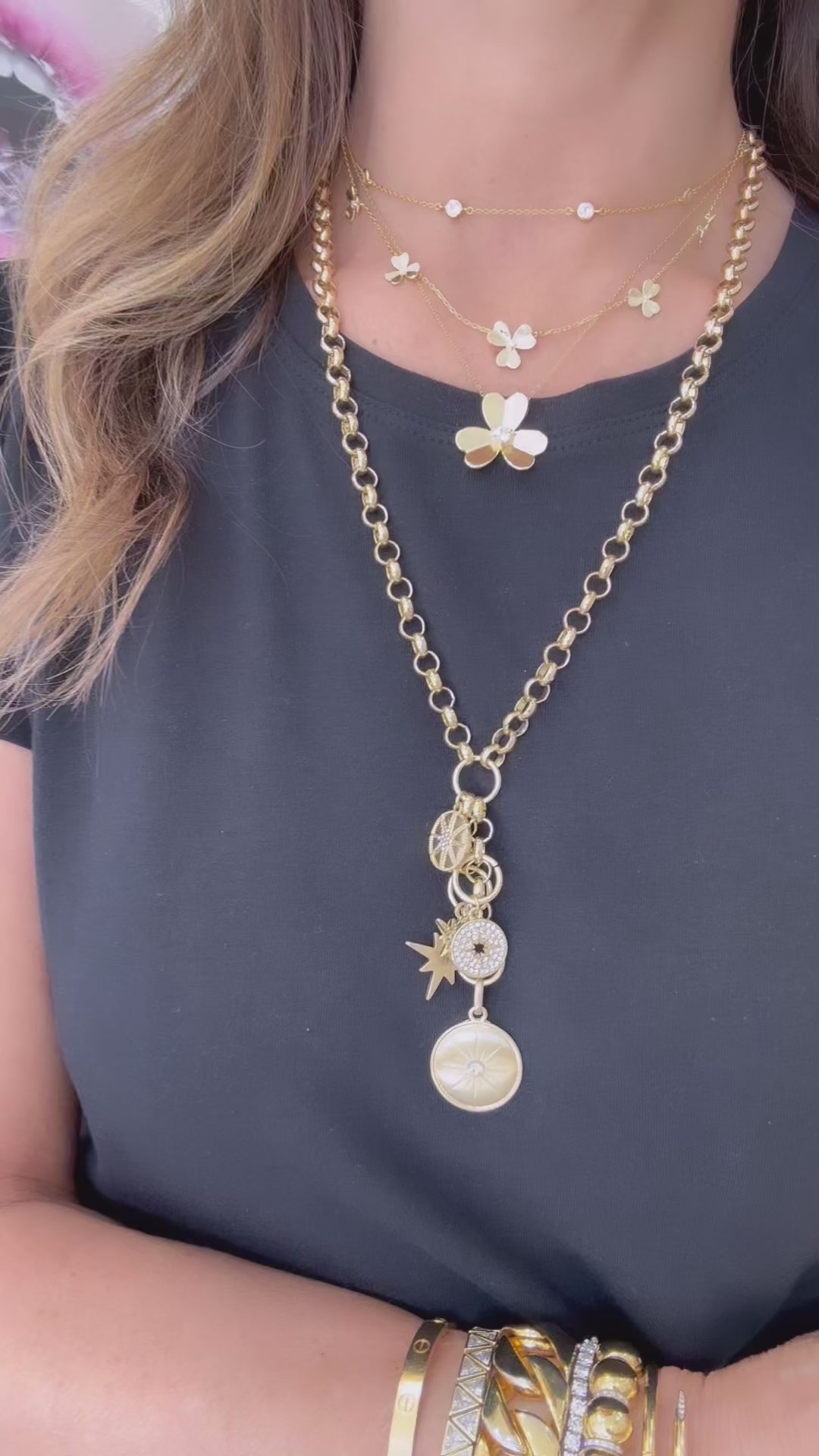 5 FLOWER NECKLACE