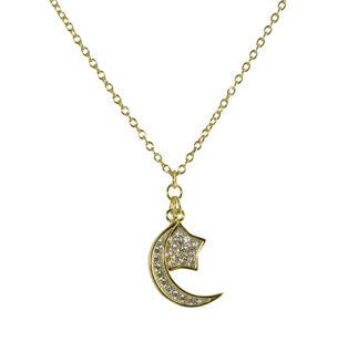 MOON & STAR CHARM NECCKLACE