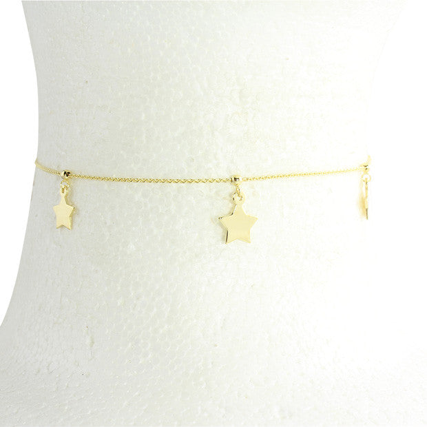 14K STAR CHOKER - adammarcjewels