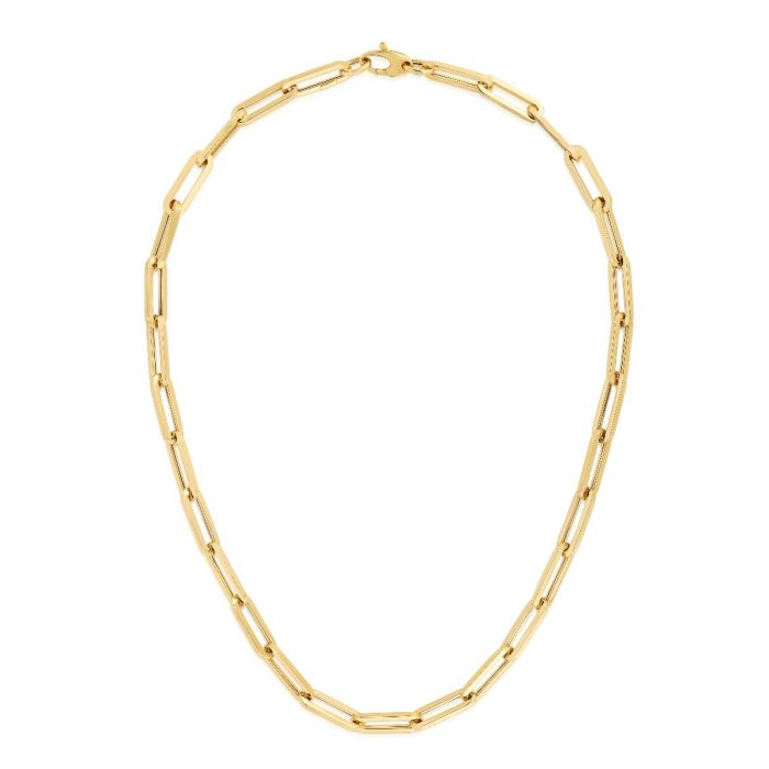 14K GOLD LARGE PAPERCLIP CHAIN